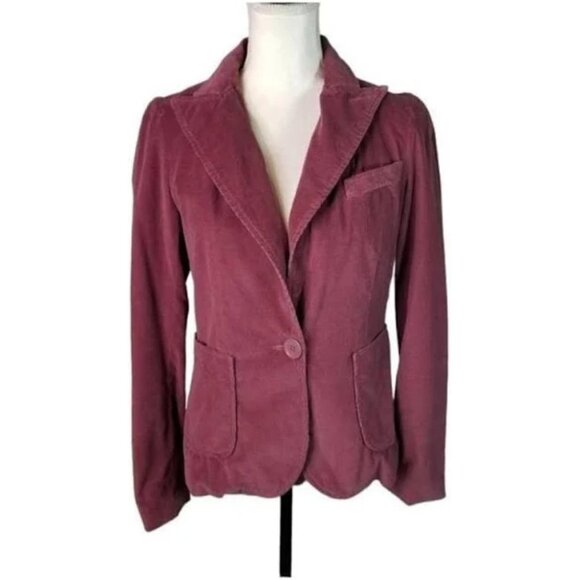 Vintage Y2K Marc Jacobs Raspberry Corduroy Blazer - Picture 1 of 6
